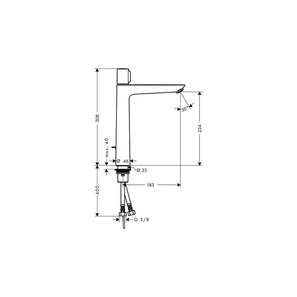 "Hansgrohe Talis Select E" praustuvo maišytuvas 71752000