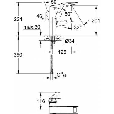 "Grohe Allure Brilliant" praustuvo maišytuvas 23112000