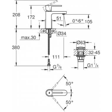 "Grohe" praustuvo maišytuvas "Plus" 33163003