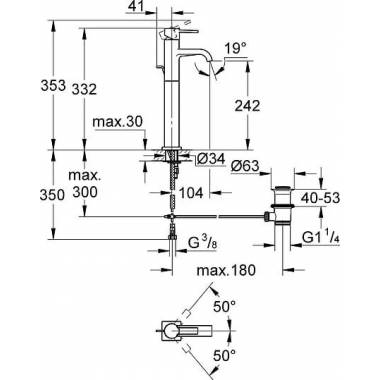 "Grohe Allure" praustuvo maišytuvas 32760000