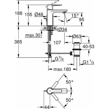 "Grohe" praustuvo maišytuvas "Lineare New" 32109DC1