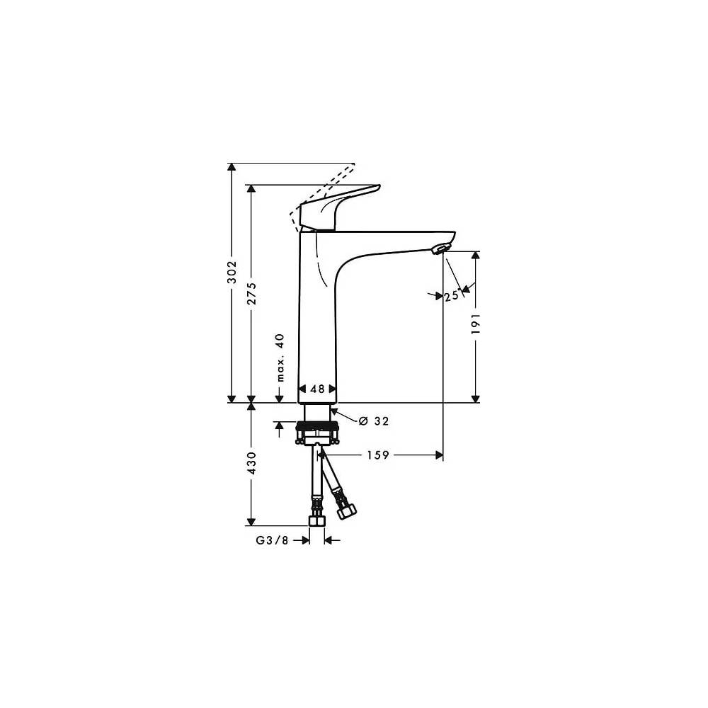 "Hansgrohe" praustuvo maišytuvas "Focus" 31518000