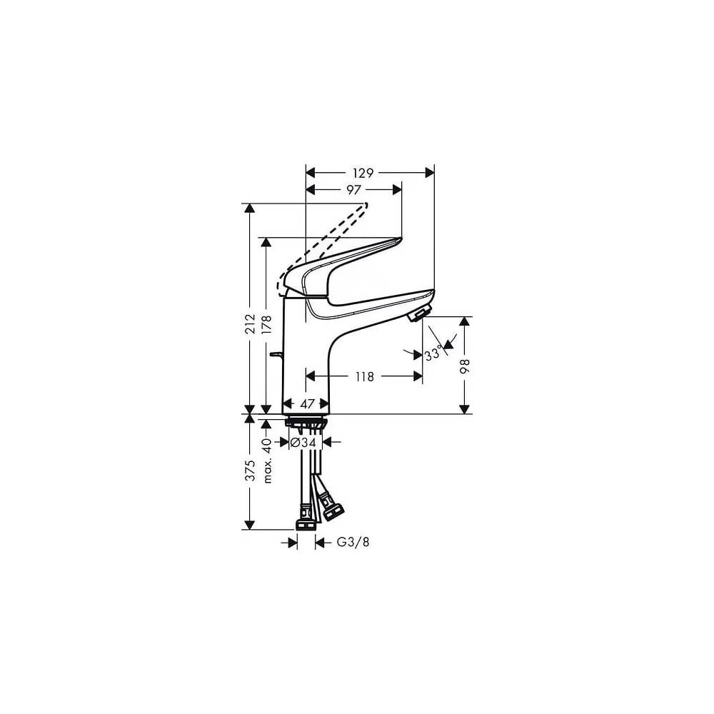 "Hansgrohe Novus" praustuvo maišytuvas 71030000