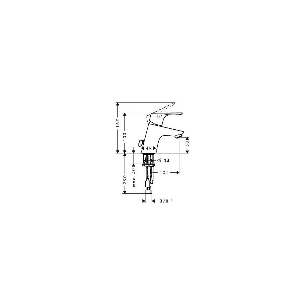 "Hansgrohe" praustuvo maišytuvas "Focus E" 31732000