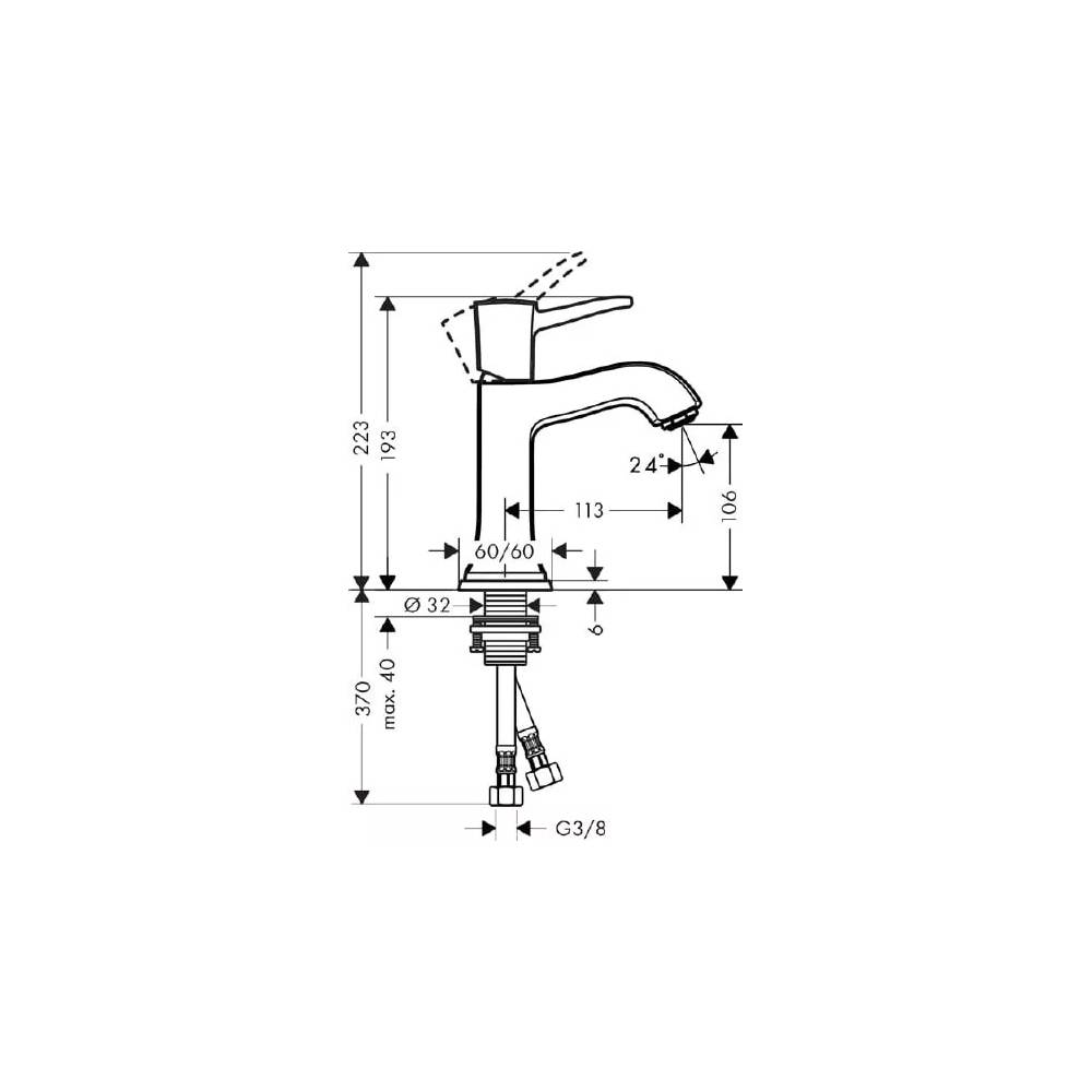 "Hansgrohe Metropol Classic" praustuvo čiaupas 31301000