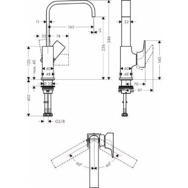 "Hansgrohe Metropol" praustuvo maišytuvas 32511340