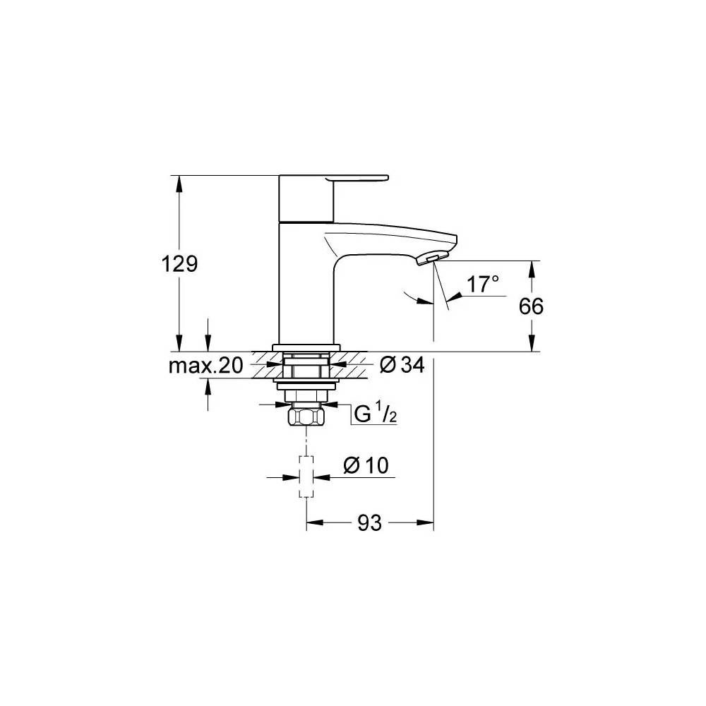 Grohe krāns Eurostyle Cosmopolitan 23039002