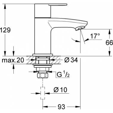 Grohe krāns Eurostyle Cosmopolitan 23039002