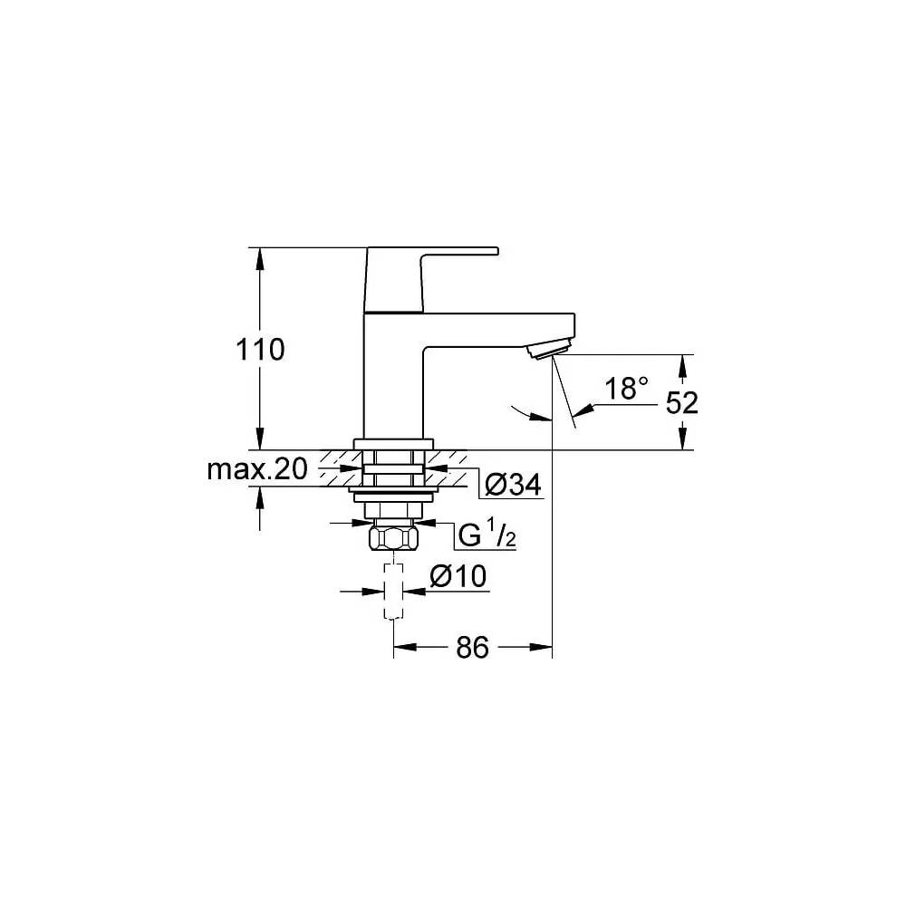 Grohe krāns Eurocube 23137000