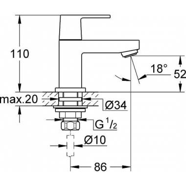 Grohe krāns Eurocube 23137000