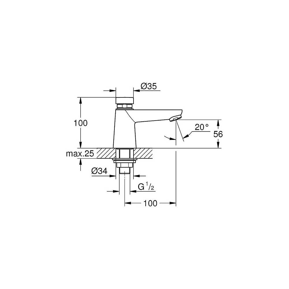 Grohe krāns Euroeco Cosmopolitan T 36265000