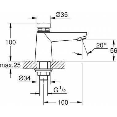 Grohe krāns Euroeco Cosmopolitan T 36265000