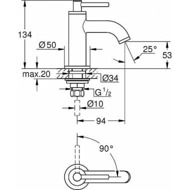 "Grohe" karūna "Atrio New 20021AL3