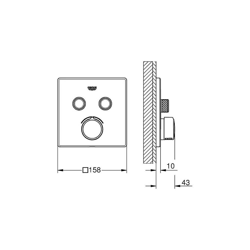 "Grohe" vonios ir dušo maišytuvas "Grohtherm SmartControl" 29148000