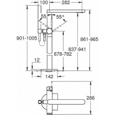 "Grohe" maišytuvas voniai su "Shower Plus" 23846003