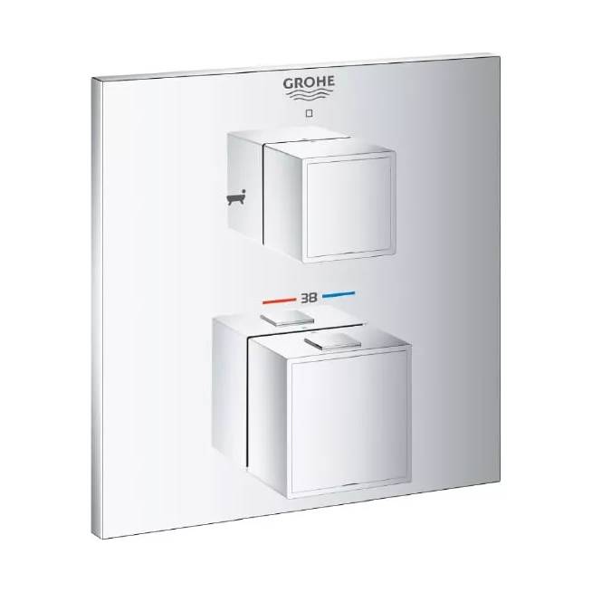 "Grohe" termostatinis maišytuvas voniai su "Grohtherm Cube" dušu 24155000