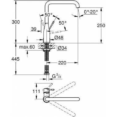 "Grohe Essence" naujas virtuvės maišytuvas 30269EN0