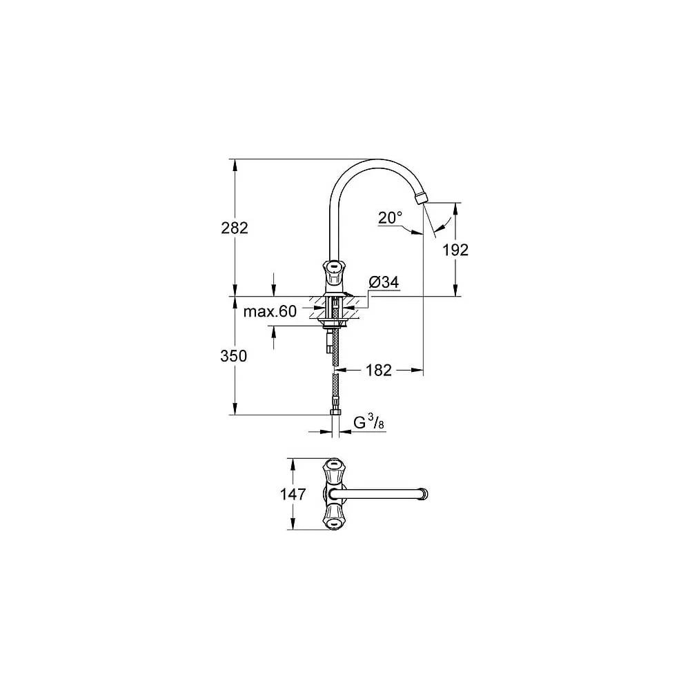 "Grohe" virtuvės maišytuvas "Costa L" 31812001