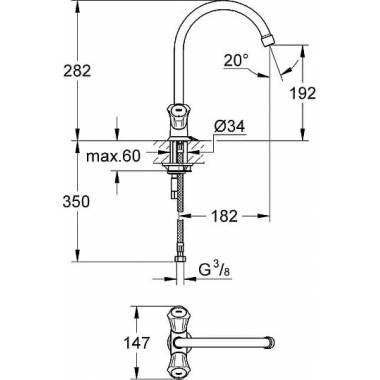 "Grohe" virtuvės maišytuvas "Costa L" 31812001