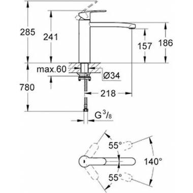 "Grohe" virtuvės maišytuvas "Eurostyle Cosmopolitan" 31159002