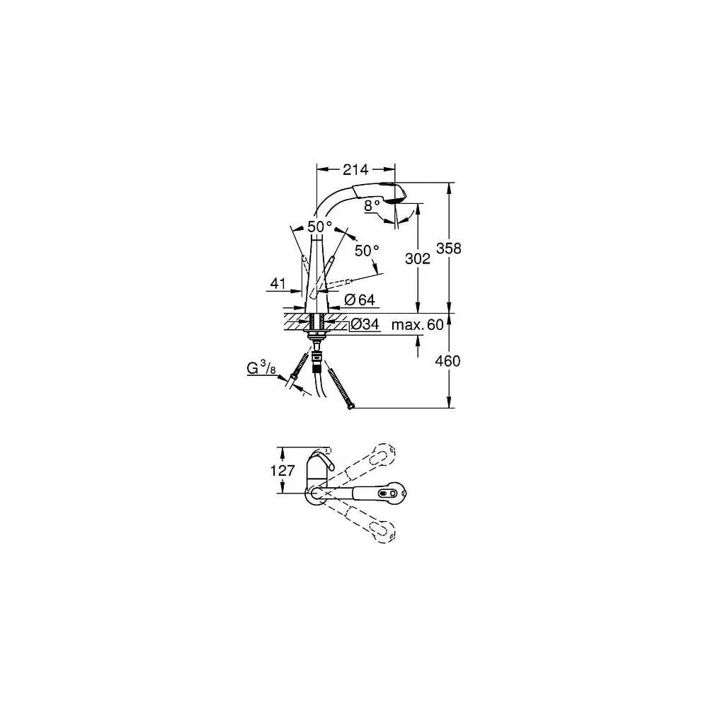 "Grohe" virtuvės maišytuvas "Zedra" 32553SD0