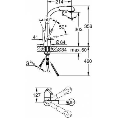 "Grohe" virtuvės maišytuvas "Zedra" 32553SD0