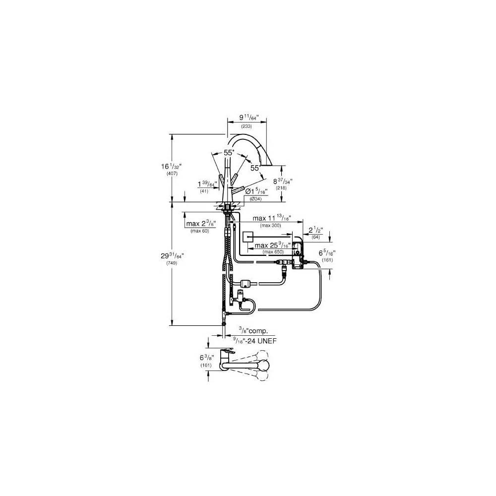 "Grohe" virtuvės maišytuvas "Zedra Touch" 30219DC2