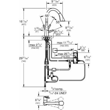 "Grohe" virtuvės maišytuvas "Zedra Touch" 30219DC2