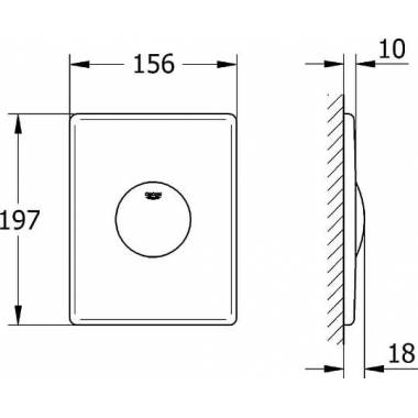 "Grohe Surf" klozeto nuleidimo rankenėlė 37063000