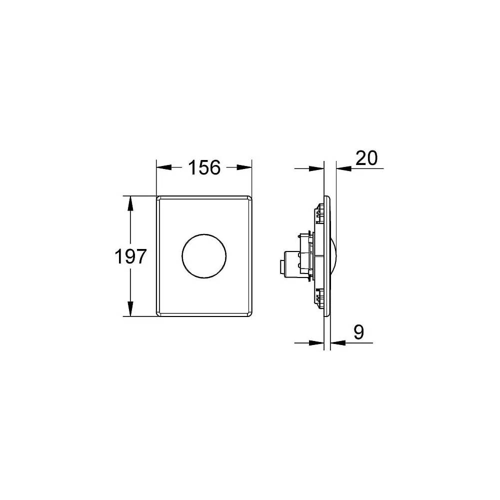 "Grohe Skate" tualeto nuleidimo rankenėlė 38672SD0