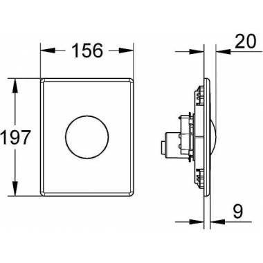 "Grohe Skate" tualeto nuleidimo rankenėlė 38672SD0