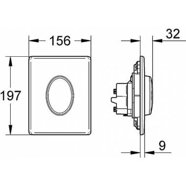 "Grohe Skate Air" tualeto nuleidimo rankenėlė 38564000