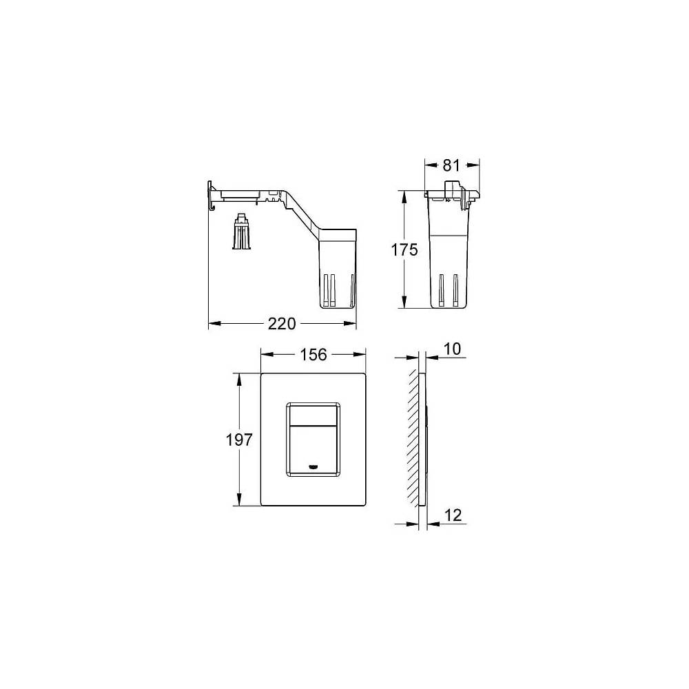 "Grohe Skate Cosmopolitan" rinkinys "Fresh" 38805000