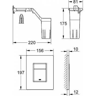 "Grohe Skate Cosmopolitan" rinkinys "Fresh" 38805000