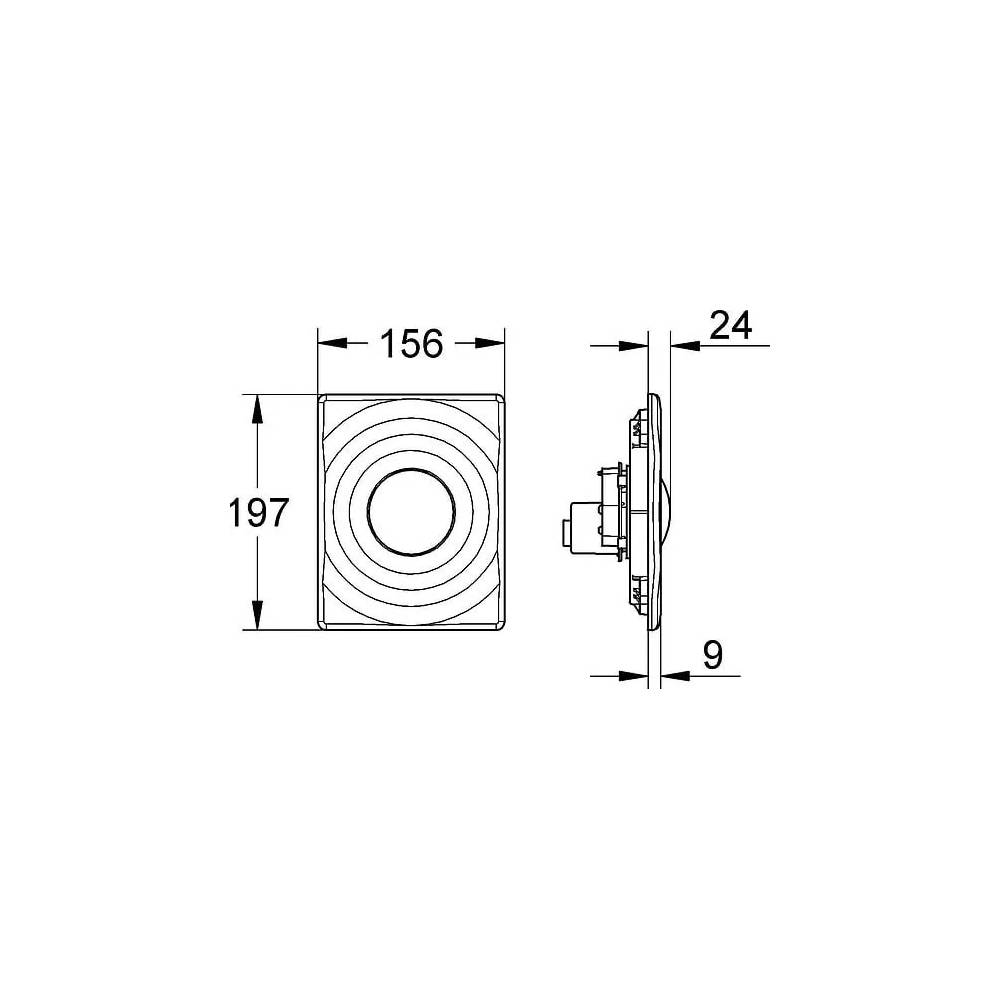 "Grohe Surf" klozeto nuleidimo rankenėlė 38574000