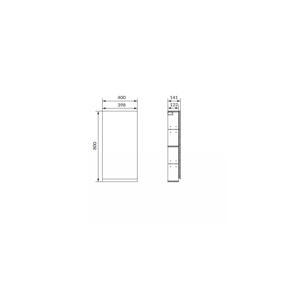 Cersanit MODUO 40 SIENAS SCAPIS ANTRACITA, S590-082