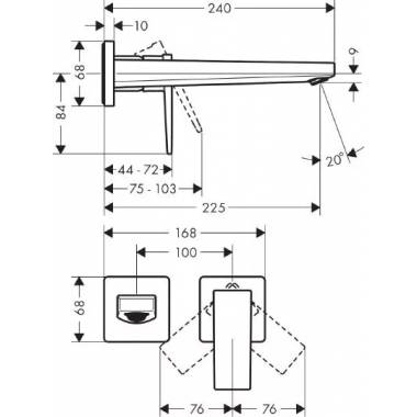 "Hansgrohe Metropol" praustuvo maišytuvas 32526670