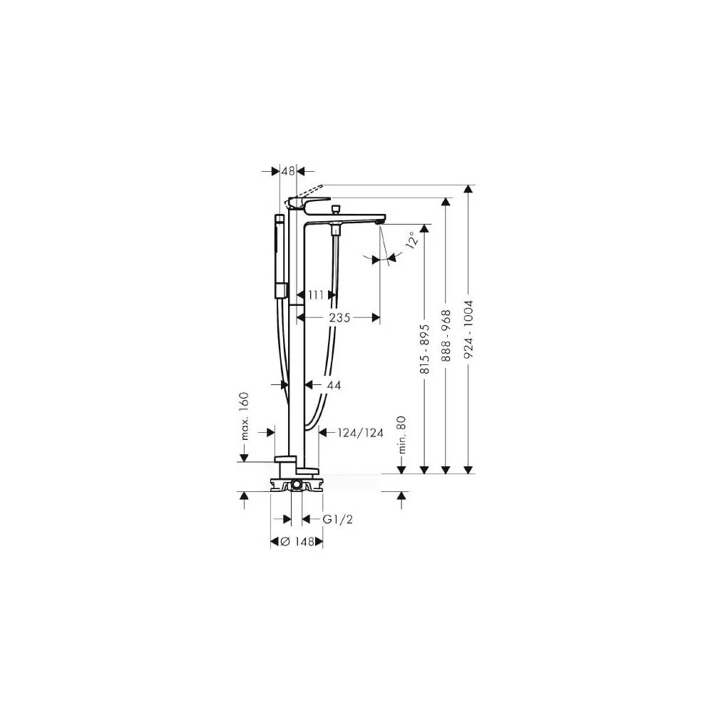 "Hansgrohe Metropol" vonios ir dušo maišytuvas 32532670