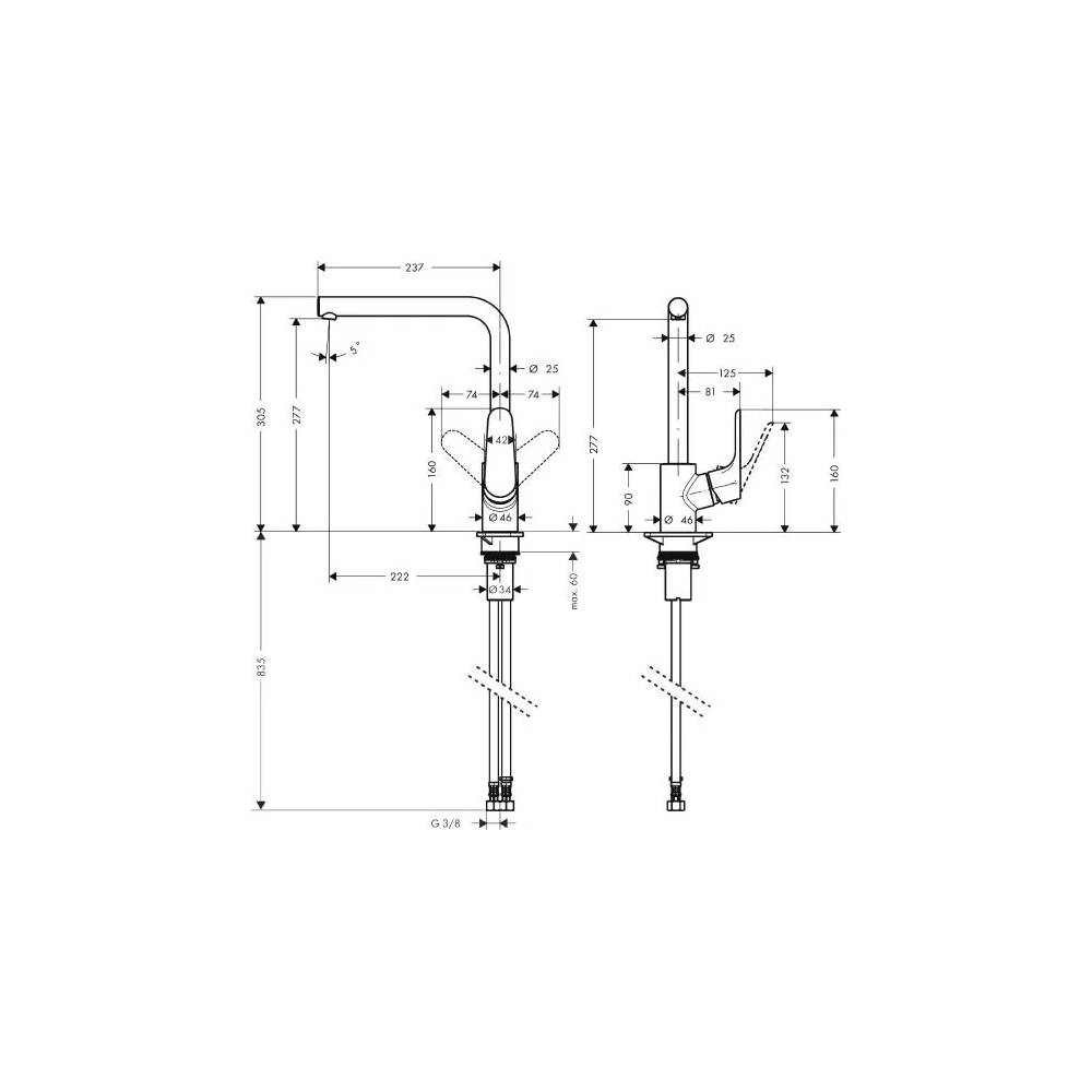 "Hansgrohe" virtuvės maišytuvas "Focus" 31817670