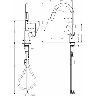 "Hansgrohe" virtuvės maišytuvas "Focus" 31815670