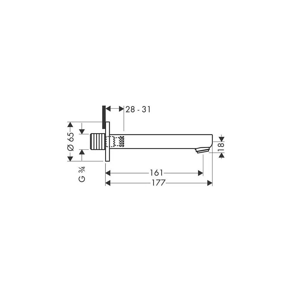 "Hansgrohe Metropol S" snapelis 14420000