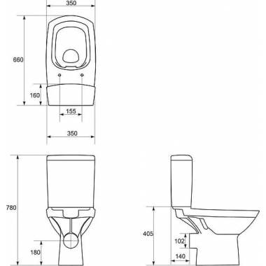 Cersanit tualetes pods Carina new clean on