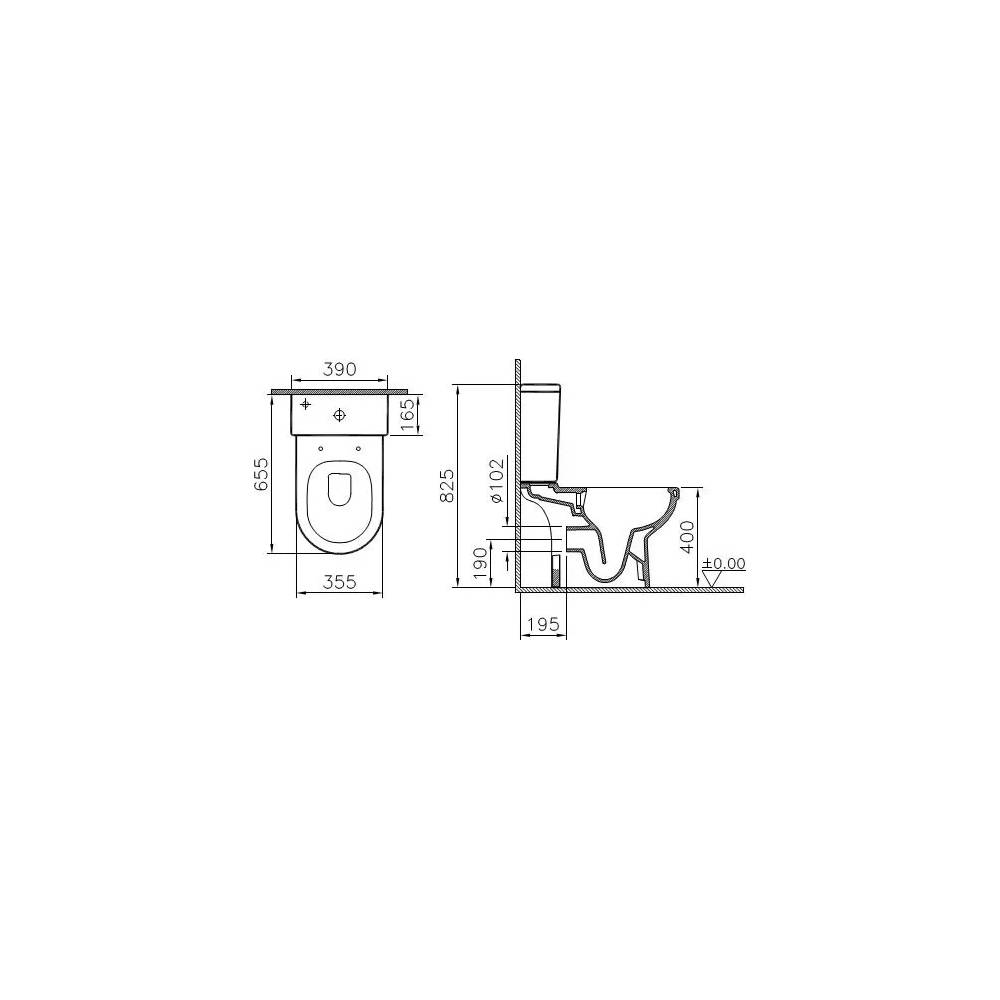 VitrA tualetes pods S50 9797B003-7204