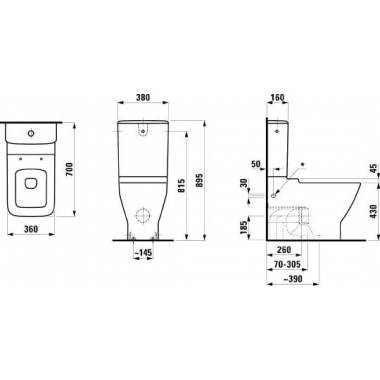 Laufen tualetes pods Palace 2470.6.000.231.1