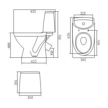 Apvalus klozeto dubuo Runa L89207000