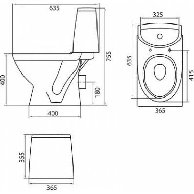 Apvalus klozeto dubuo Runa L89208000