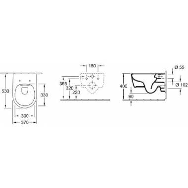 "Villeroy & Boch Avento" sieninis praustuvas 5656RS01