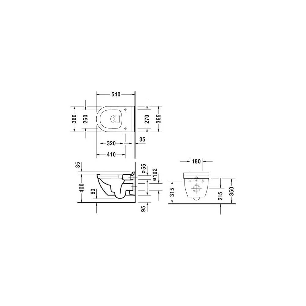 "Duravit Starck 3" sieninis maišytuvas 45270900A1