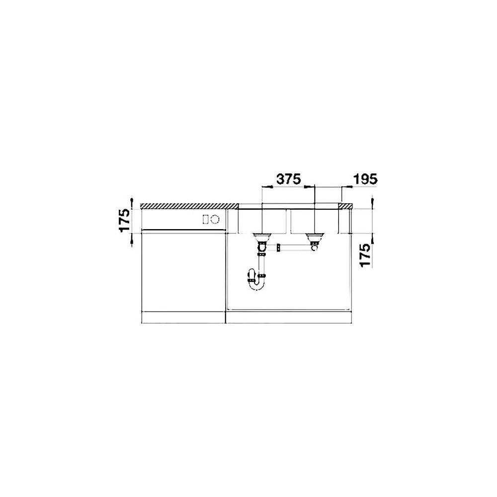 BLANCOSUPRA 340/340 - U CNS 3½" BF o.Afb