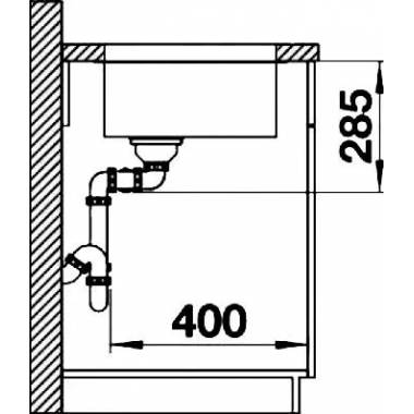 BLANCOSUPRA 340/340 - U CNS 3½" BF o.Afb